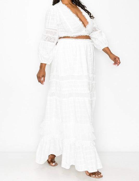 Summer Breeze Two-Pieces Top & Skirt Set