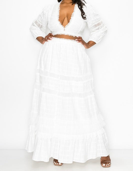 Summer Breeze Two-Pieces Top & Skirt Set