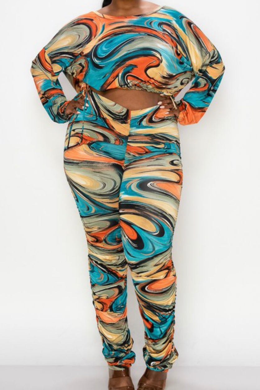 Abstract Two-Piece Set