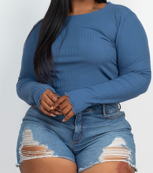 Lettuce Edge Crop Top