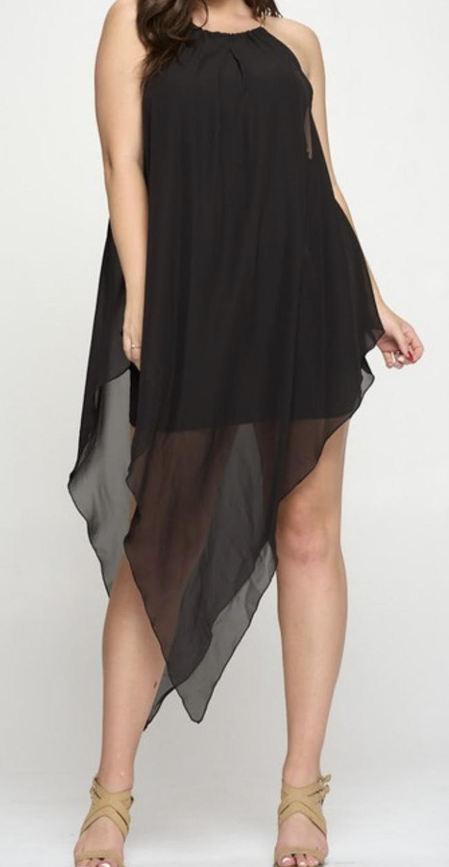 Chain Plus Size Wrap Dress