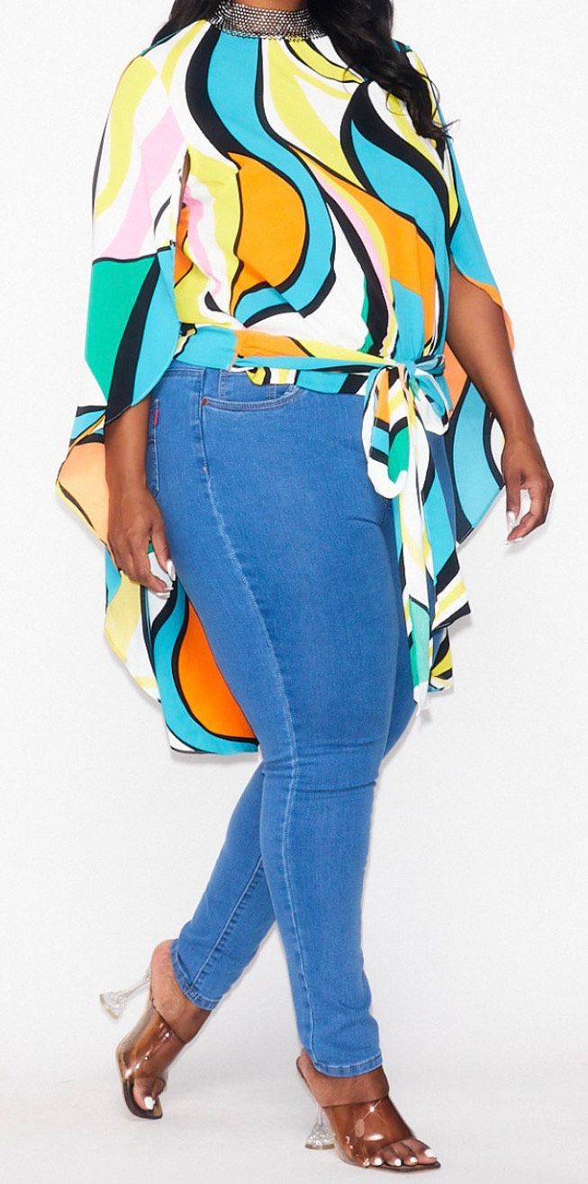 Chiffon Embellishment Sleeve Top