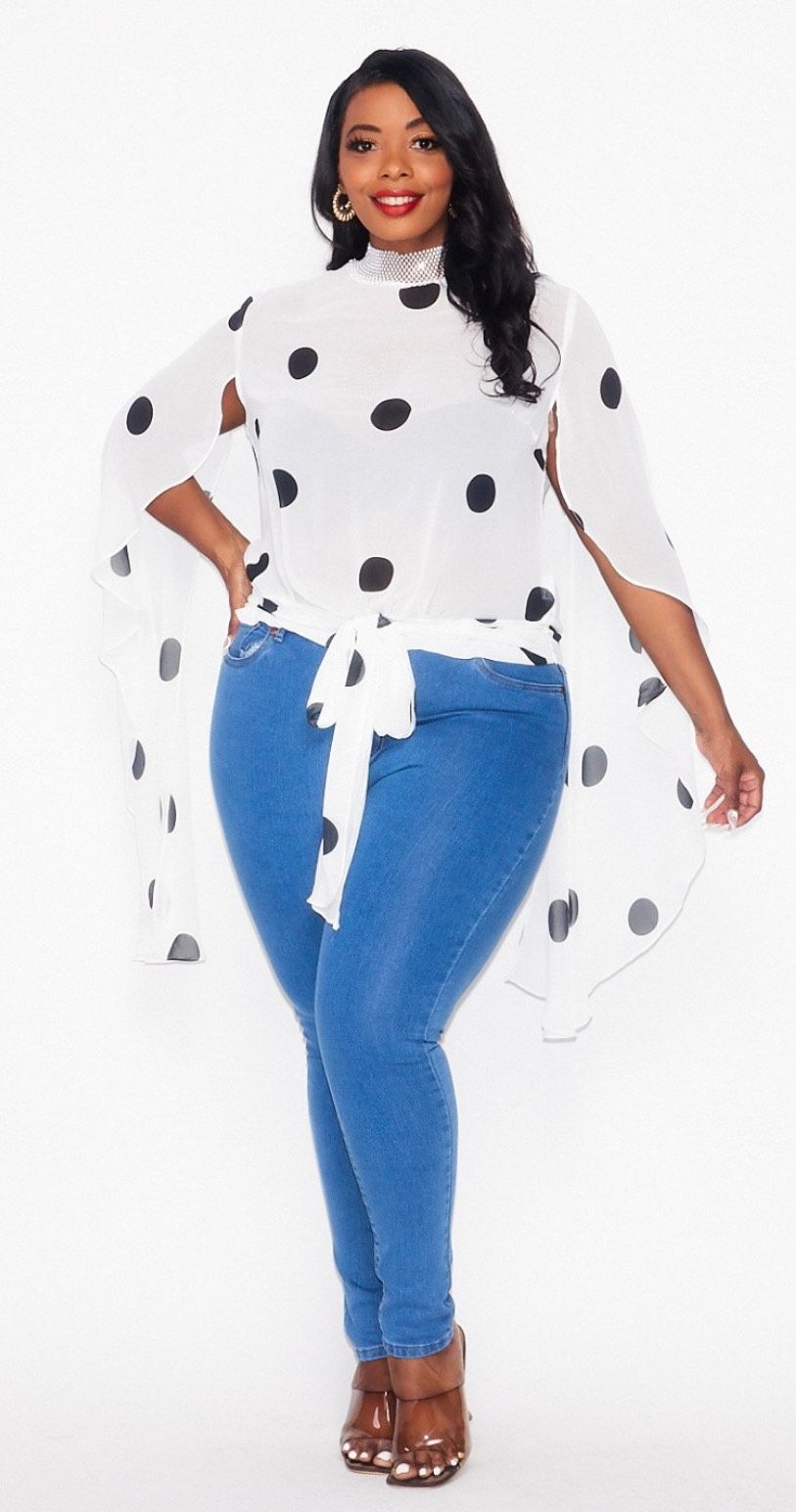 Chiffon Embellishment Sleeve Top